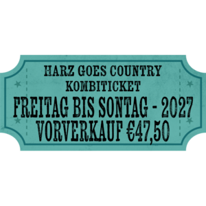Kombikarte Freitag bis Sonntag 25. - 27. Juni 2027